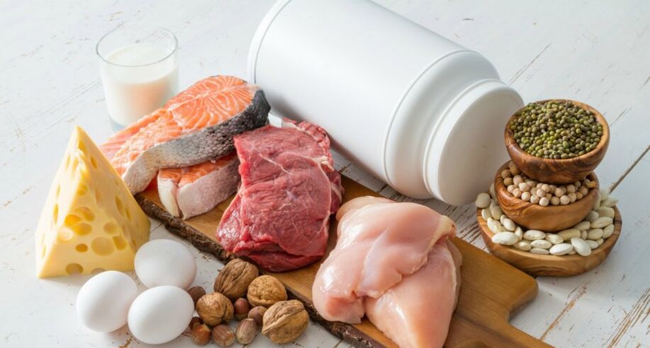 Vari alimenti proteici